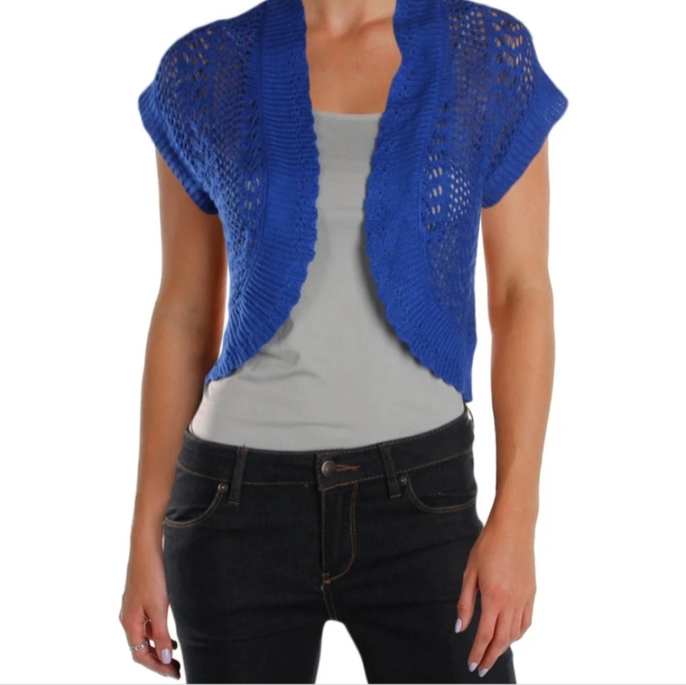 Signature  Robbie Bee sz 12 blue NWT crochet blue